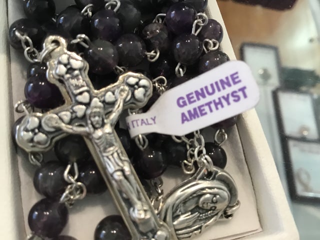Genuine cheap amethyst rosary